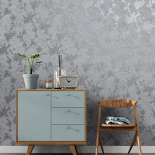 Chevril Grey Silver Trail Wallpaper